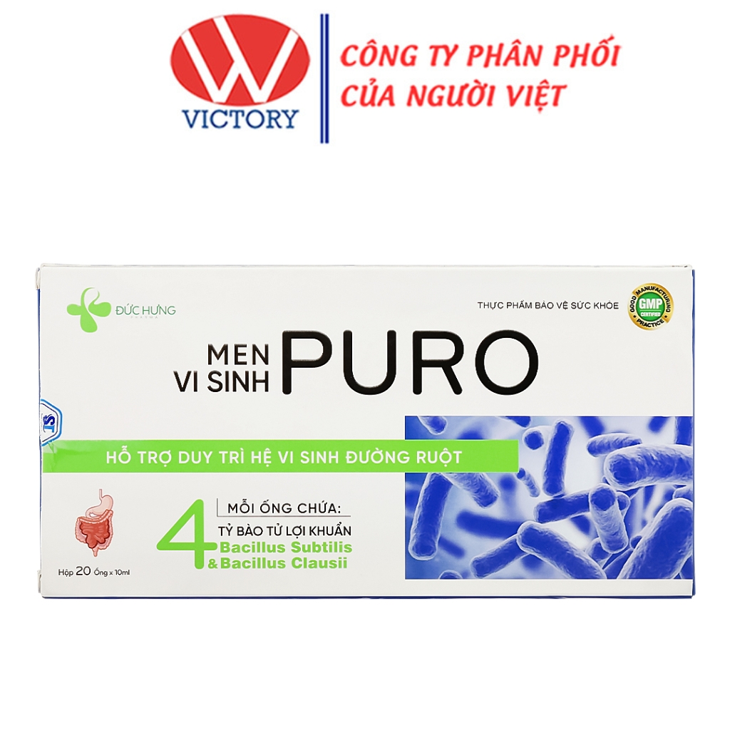 Men Vi Sinh PURO giúp bổ sung bào tử lợi khuẩn cải thiện rối loạn tiêu hóa