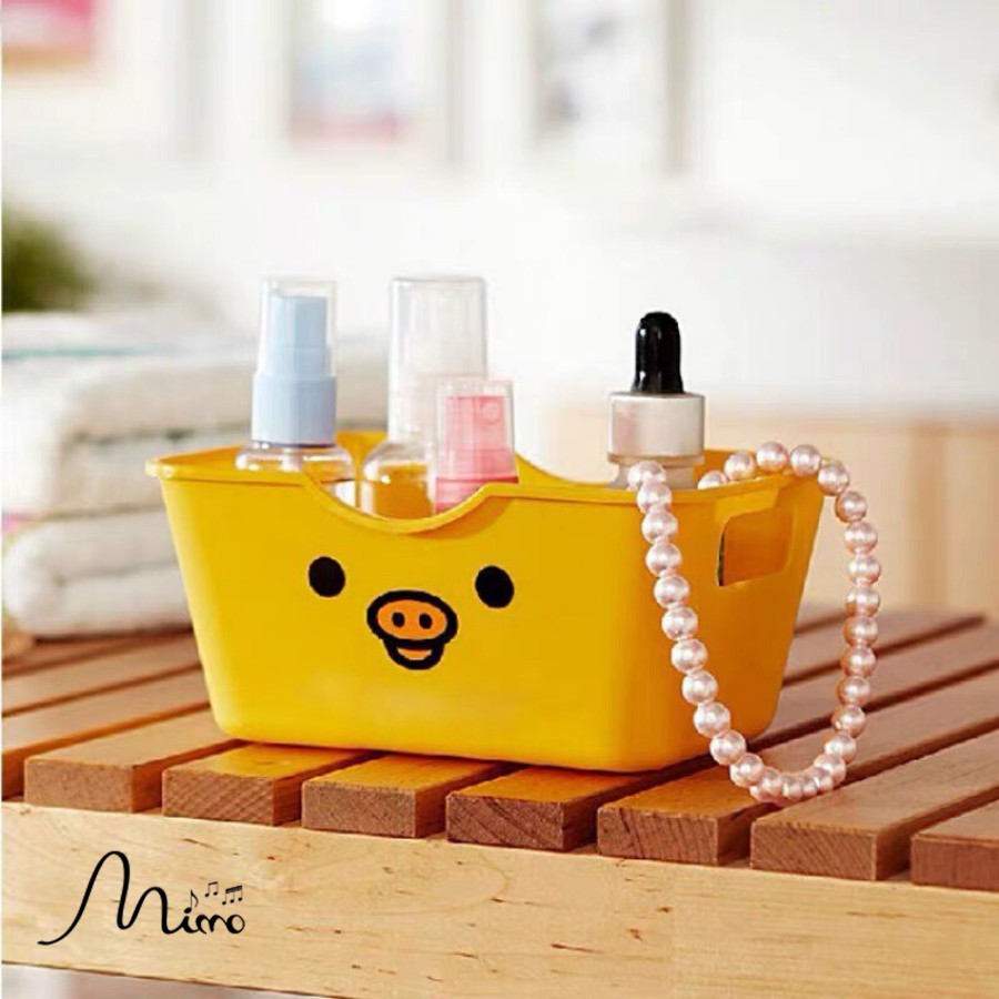 Hộp đựng đồ phụ kiện và mỹ phẩm mimomart hn - Hộp đựng đồ đa năng 3 mẫu gấu, vịt, thỏ đáng yêu - Hộp đựng đồ để bàn mini - Hộp đựng đồ tiện lợi bằng nhựa cao cấp bền màu, thân thiện với môi trường