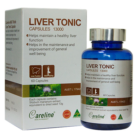 Liver tonic capsule 60 viên - viên nang bổ gan, duy trì và cải thiện chức năng gan