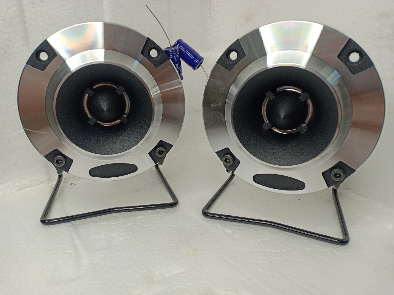 Bộ 2 chiếc loa bổ sung treble cho dàn âm thanh - pioneer nano 3 lỗ vít + chân đế + tụ 3.3mf