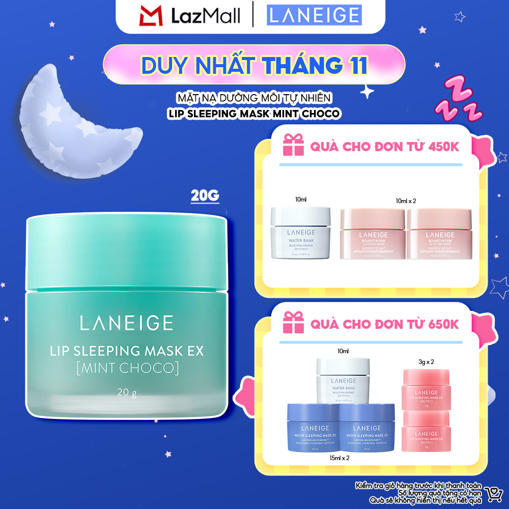 Mặt Nạ Dưỡng Môi Tự Nhiên Laneige Lip Sleeping Mask Mint Choco 20g