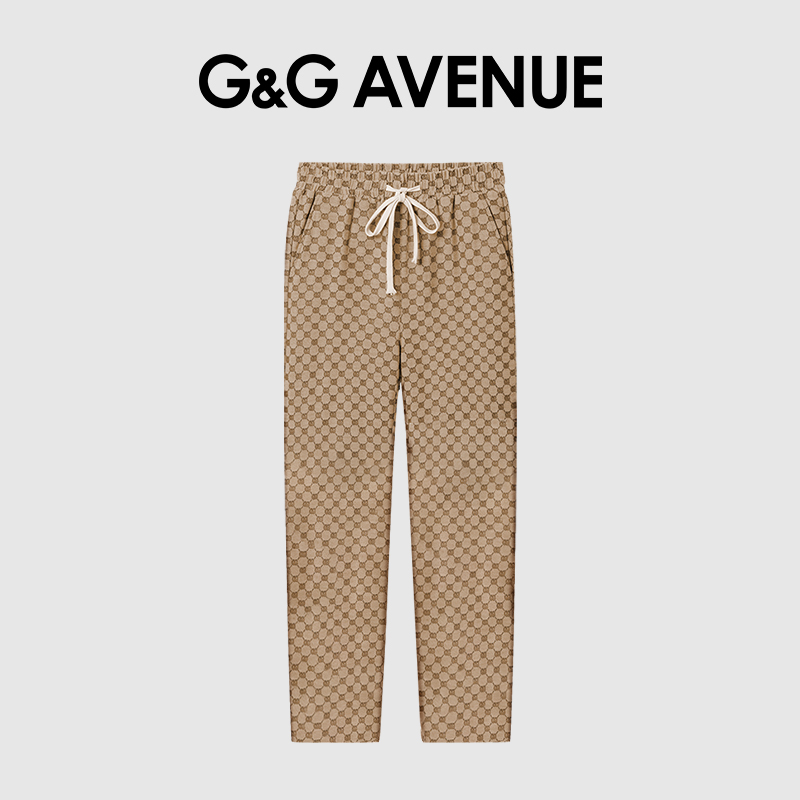 Quần thể thao nam G&G Avenue mới mùa xuân thu, chất lượng cao, kiểu dáng thoải mái, thời trang, màu đen, chất liệu cotton nguyên chất, đa năng, thích hợp cho các hoạt động ngoài trời. - 2