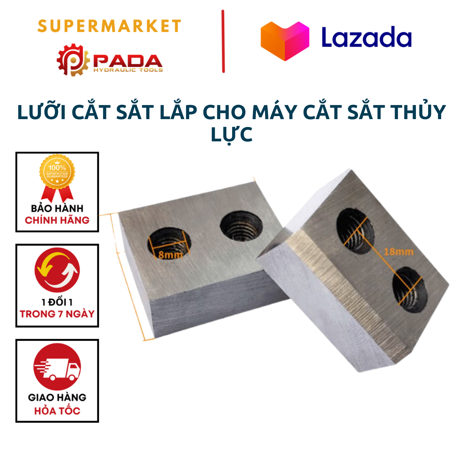 Lưỡi cắt sắt lắp cho máy cắt sắt thủy lực cầm tay rc16-rc20-rc22-rc25