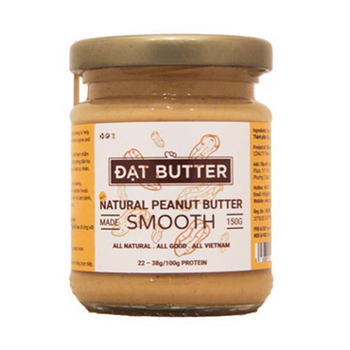 Bơ đậu phộng mềm tự nhiên dat butter hũ 150g