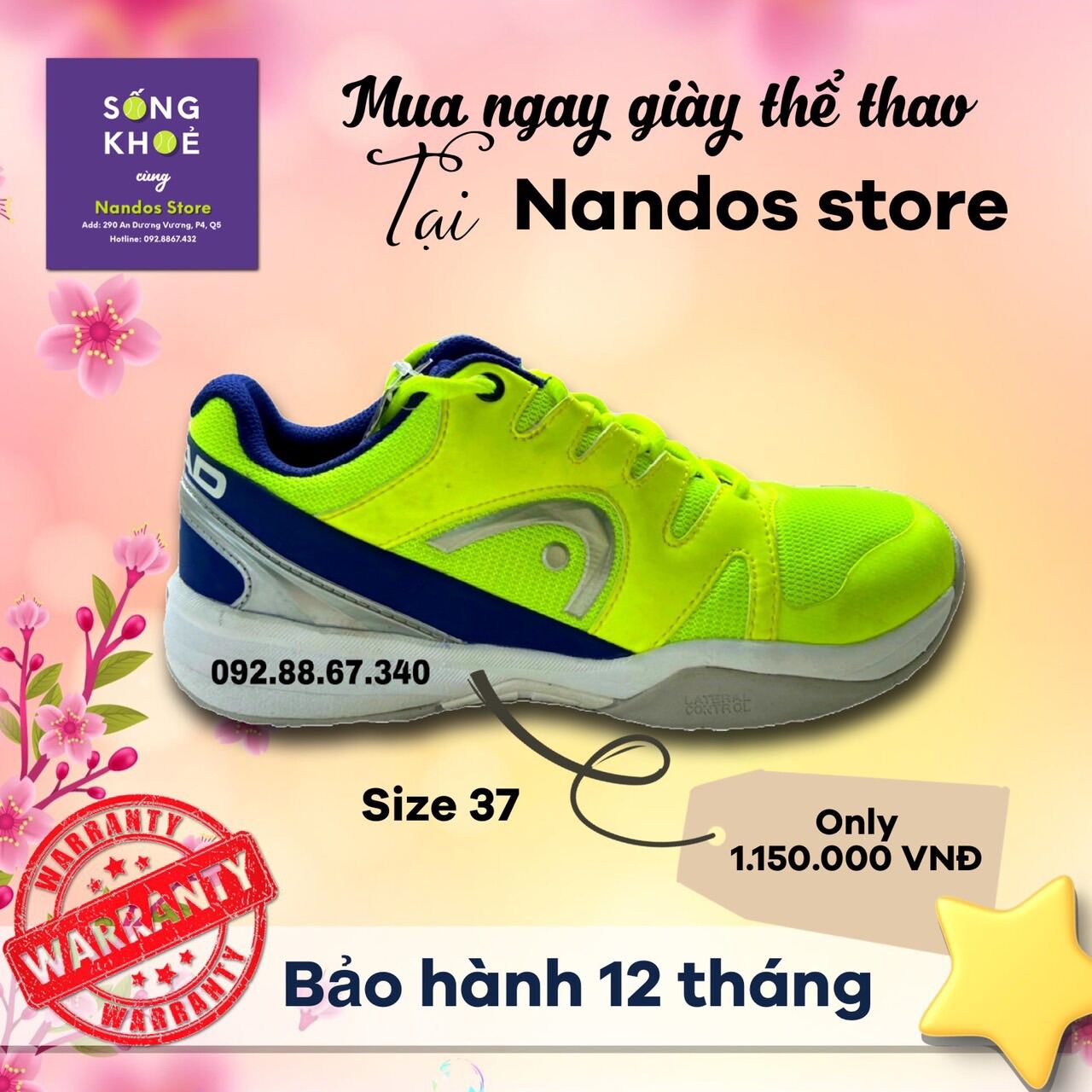 Nandos Store - GIÀY TENNIS CH.HÃNG TRẺ EM THƯƠNG HIỆU HE.A.D
