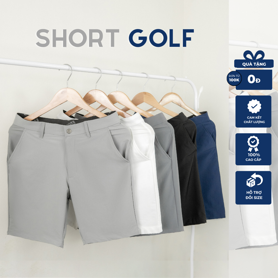 Quần short nam, quần short golf das 5 màu hot 2022, đồ thể thao cao cấp htsport