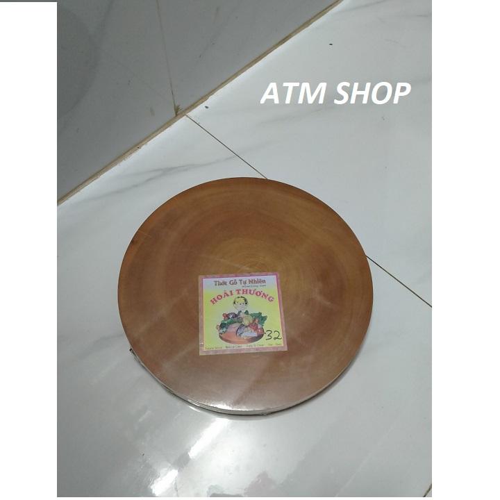 Thớt gỗ tròn hoài thương 32cm
