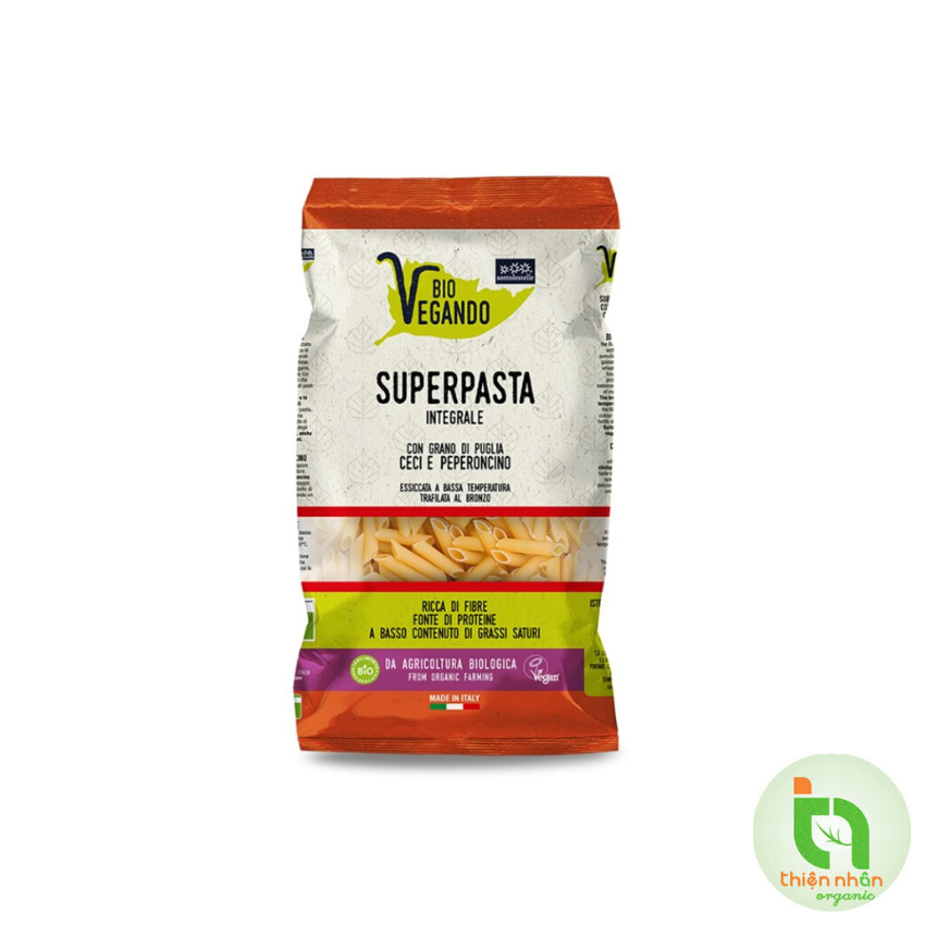 Nui ống đậu gà nguyên cám hữu cơ Sotto 500g