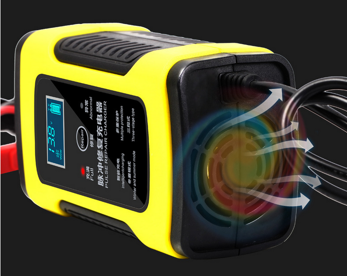 Máy Sạc bình ắc quy 12V/6A 4-100Ah có chức năng khử sunfat phục hồi ắc quy thông minh tự ngắt khi đầy chống ngược cực, sac ac quy 12v,