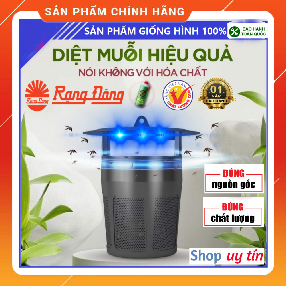  Đèn bắt muỗi Rạng Đông DBM01 5W - Máy hút nhốt diệt muỗi và côn trùng thông minh có hom chắn 