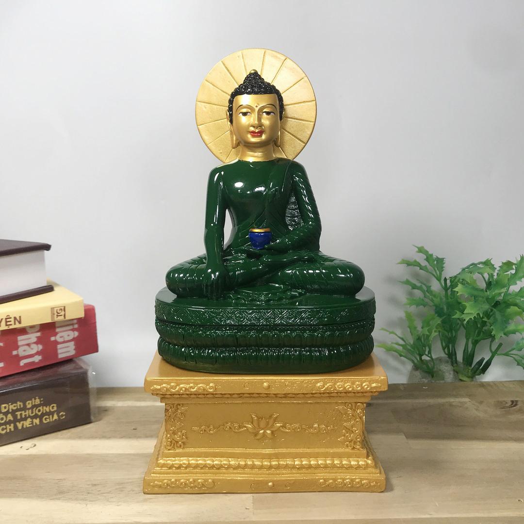 Tượng Đức Phật Thích Ca-Mẫu Bồ Đề Đạo Tràng-cao 16cm