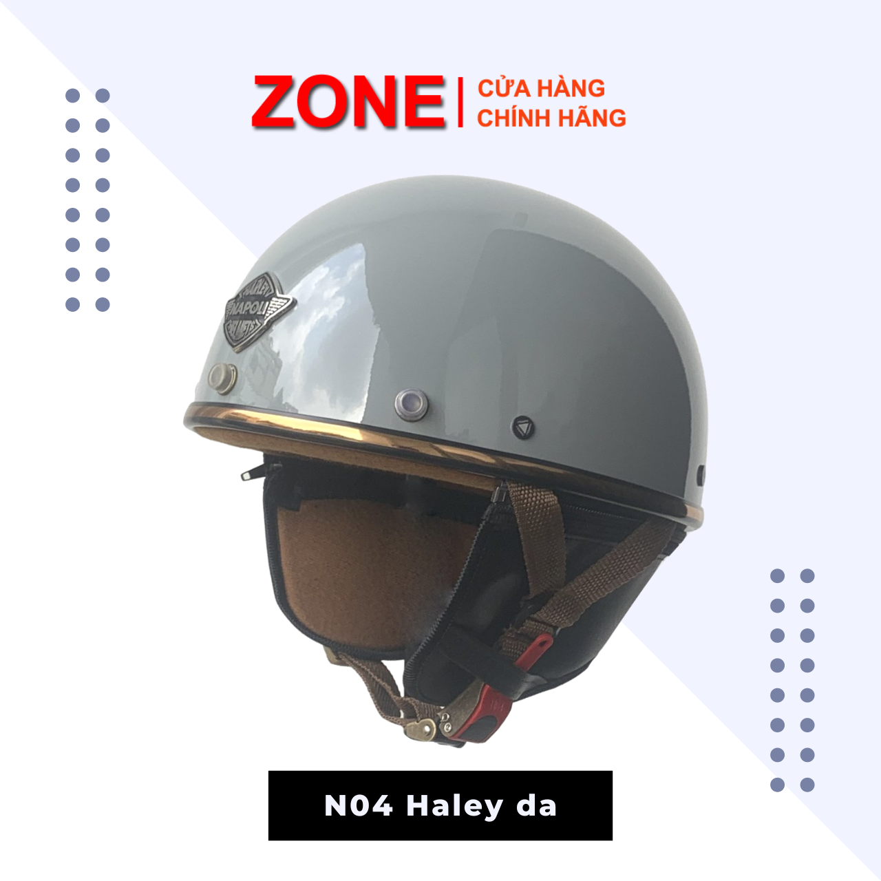 [HCM]Mũ bảo hiểm nữa đầu Napoli kiêu PUG mã N04 đủ màu Freesize 55-58 cm - Nón bảo hiểm PUG Napoli bảo hành 12 tháng