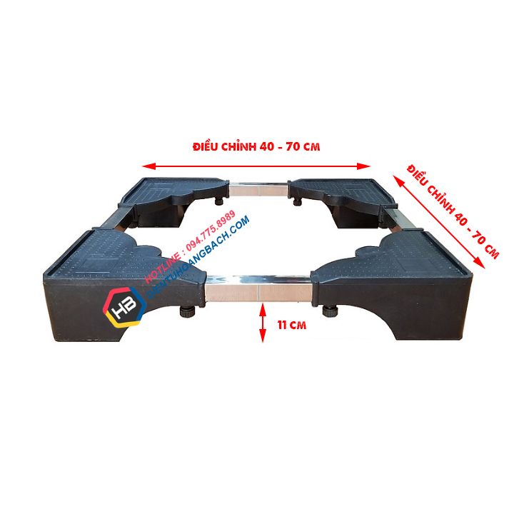 Chân Kệ Để Máy Giặt - Tủ Lạnh - Máy Sấy - Dễ Dàng Lắp Đặt - Chống Rung Lắc