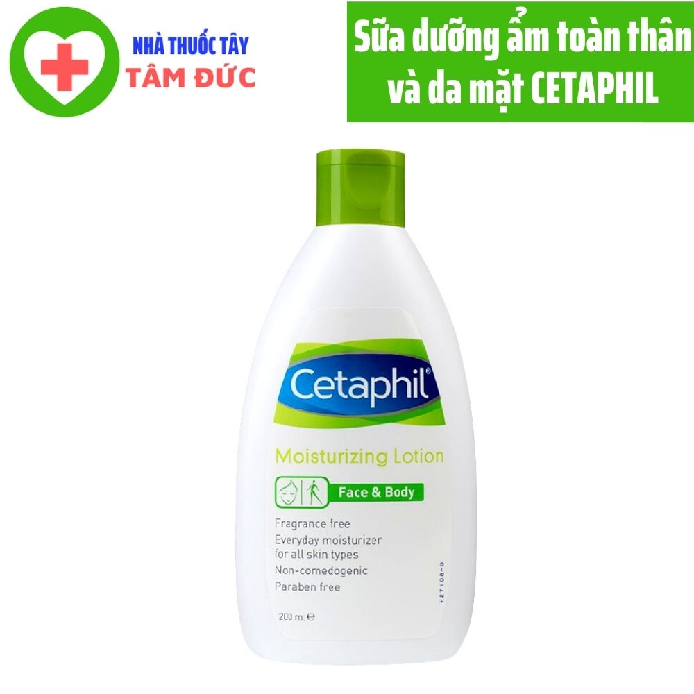 Sữa dưỡng ẩm toàn thân và da mặt cetaphil moisturizing lotion 200 ml