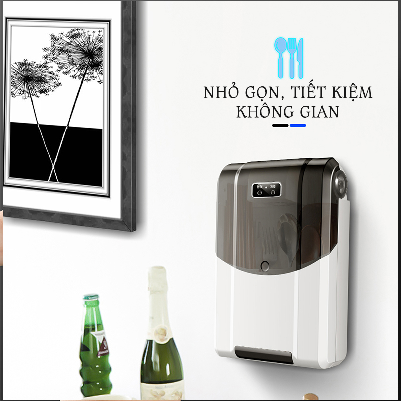 [HÀNG LOẠI 1] Máy sấy đũa khử khuẩn bằng tia UV - Hộp đựng đũa thìa