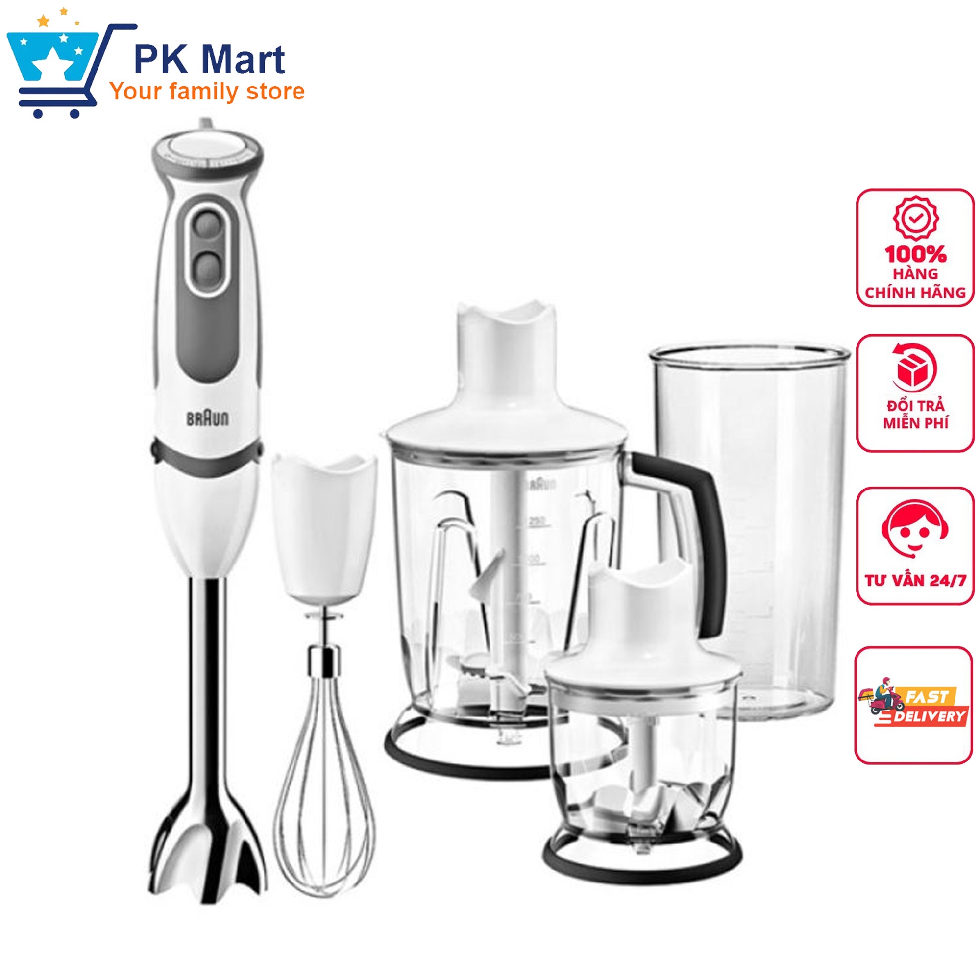Máy xay sinh tố cầm tay cao cấp braun mq5045 mq5245 - hàng chính hãng