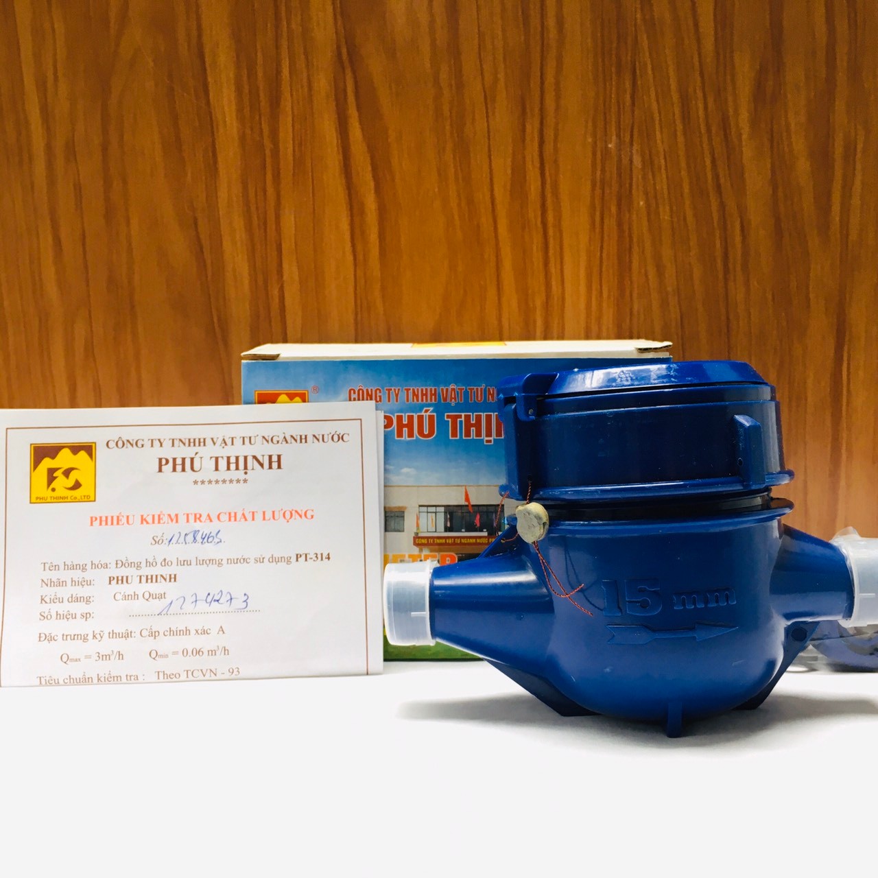 Đồng hồ đo nước sinh hoạt phú thịnh pt314