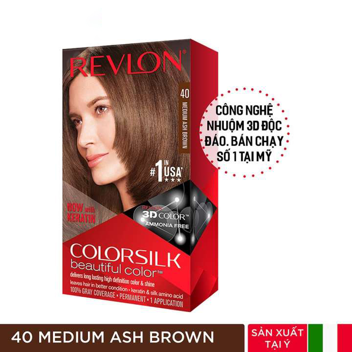 Nhuộm tóc thời trang Mỹ Revlon Colorsilk 3D Color Gel