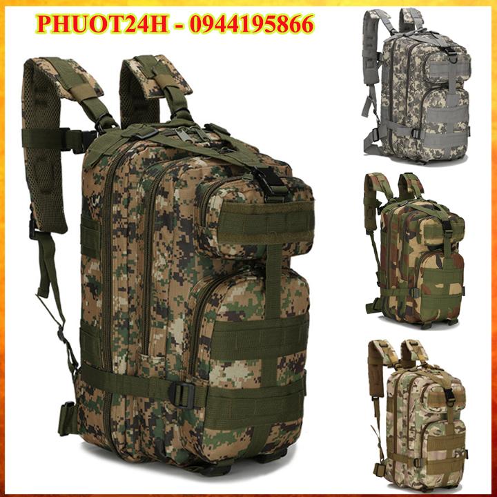 Balo Chiến Thuật 3P - Balo Phượt Lính Mỹ Ngụy US ARMY Rằn Ri