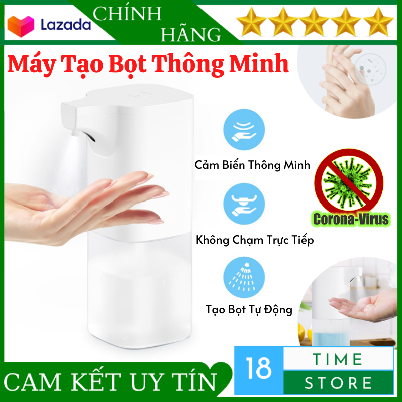 ( Bảo hành 12 Tháng ) Máy Xịt Tạo Bọt Xà Phòng Rửa Tay Tự Động Có Cảm Biến Thông Minh Ngăn Ngừa Virut An Toàn Cho Mọi Người