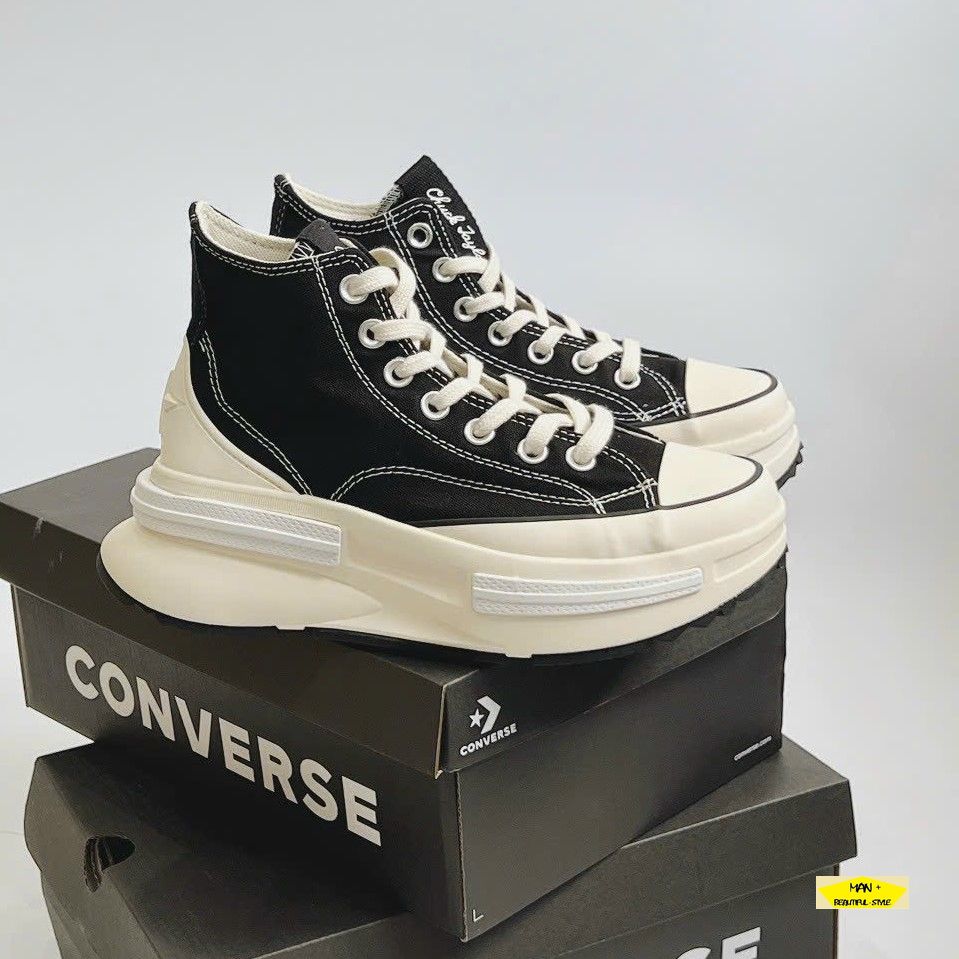 Giày Converse Run Star Legacy CX Black 2023,Giày CV nam nữ cao cổ màu đen, full box, freeship