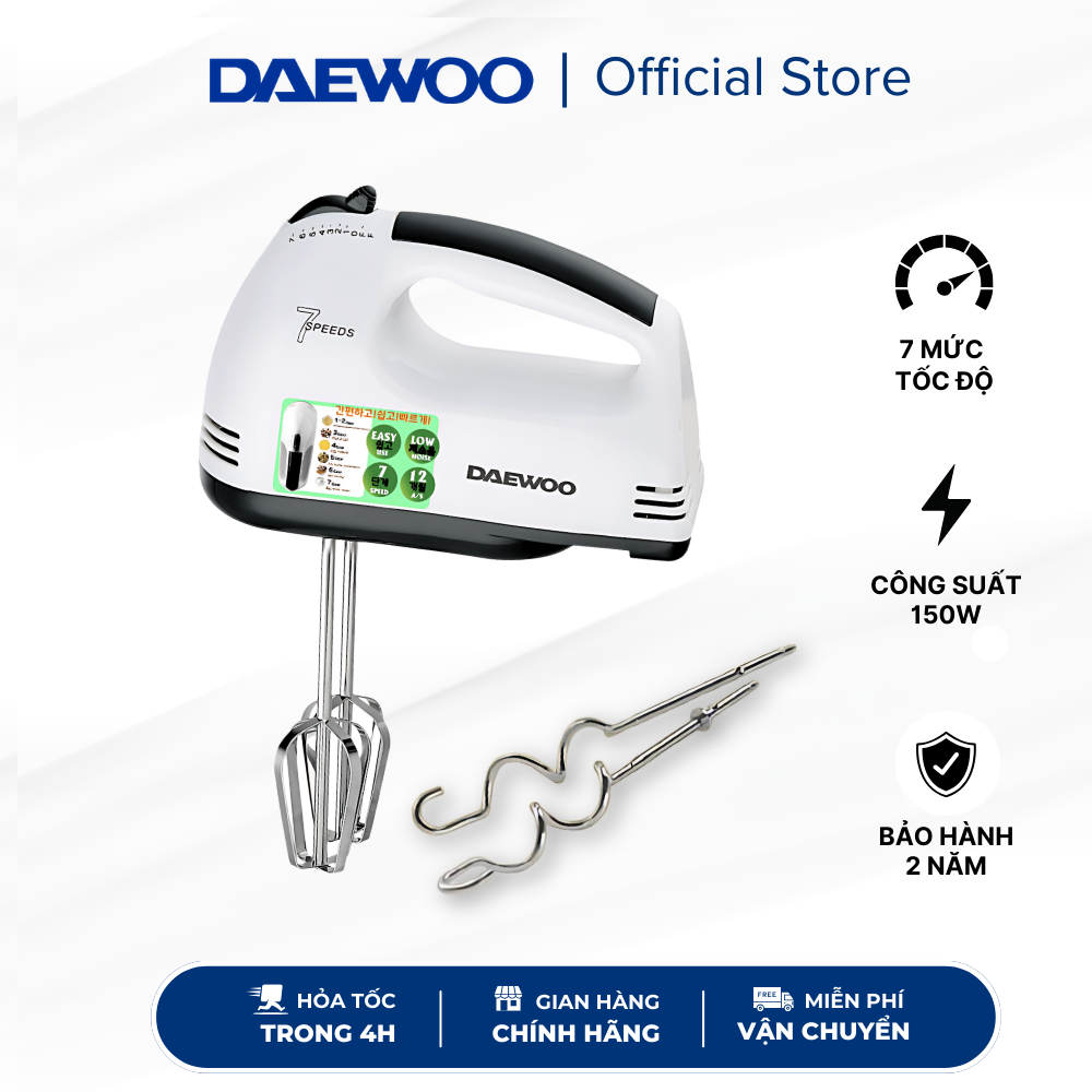 Daewoo máy đánh trứng dwhm-318 - hàng chính hãng