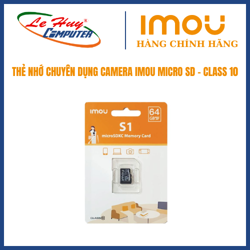  Thẻ nhớ Micro SDHC IMOU 64GB Class 10 ST2-64-S1 