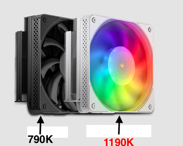 Tản nhiệt khí jonsbo hx6200d black  tản nhiệt siêu mỏng cho case itx