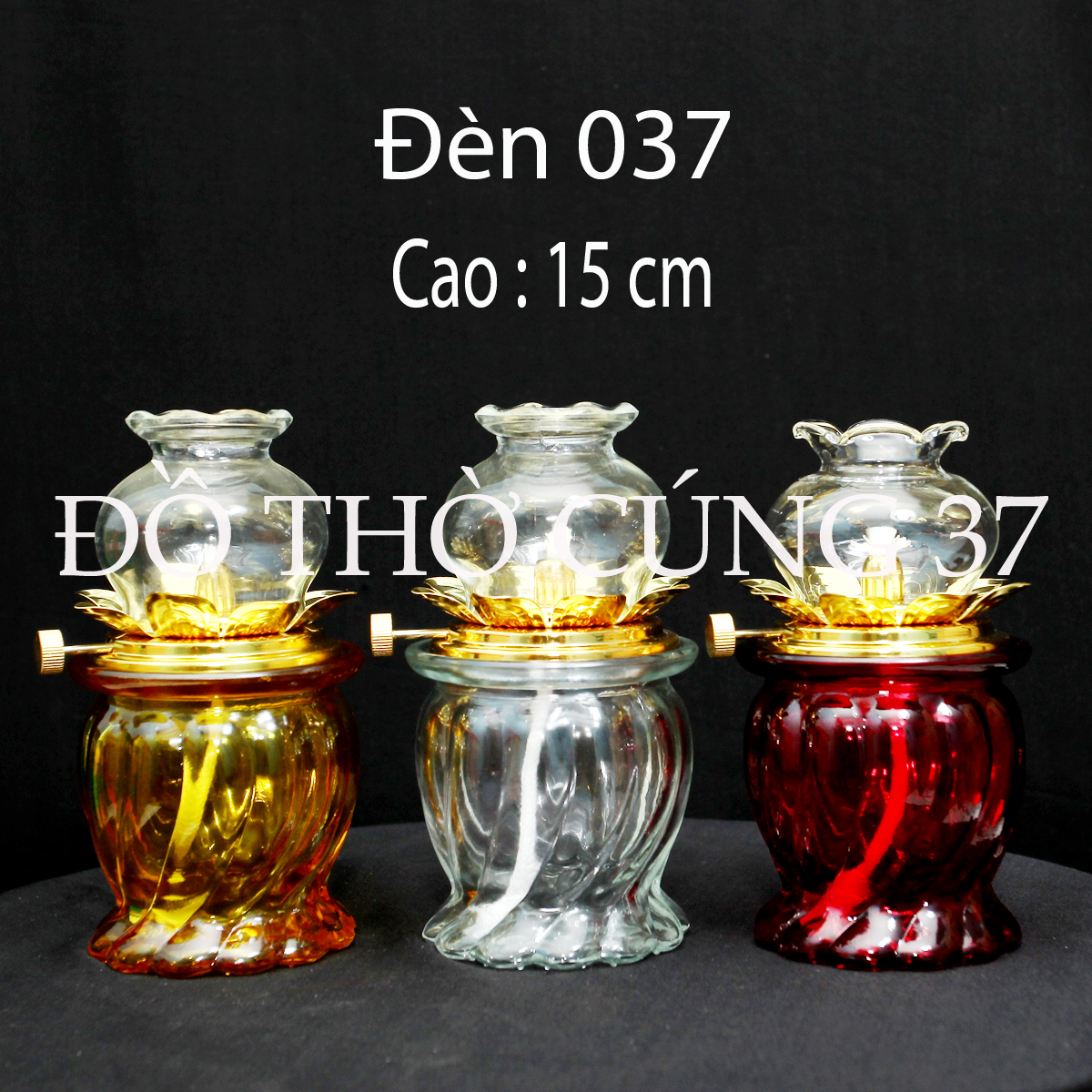 Đèn dầu thủy tinh , đèn dầu lưu ly - 037