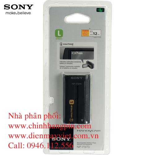 Pin máy quay Sony NP-F970 L-Series Info-Lithium chính hãng original made in Japan 0404