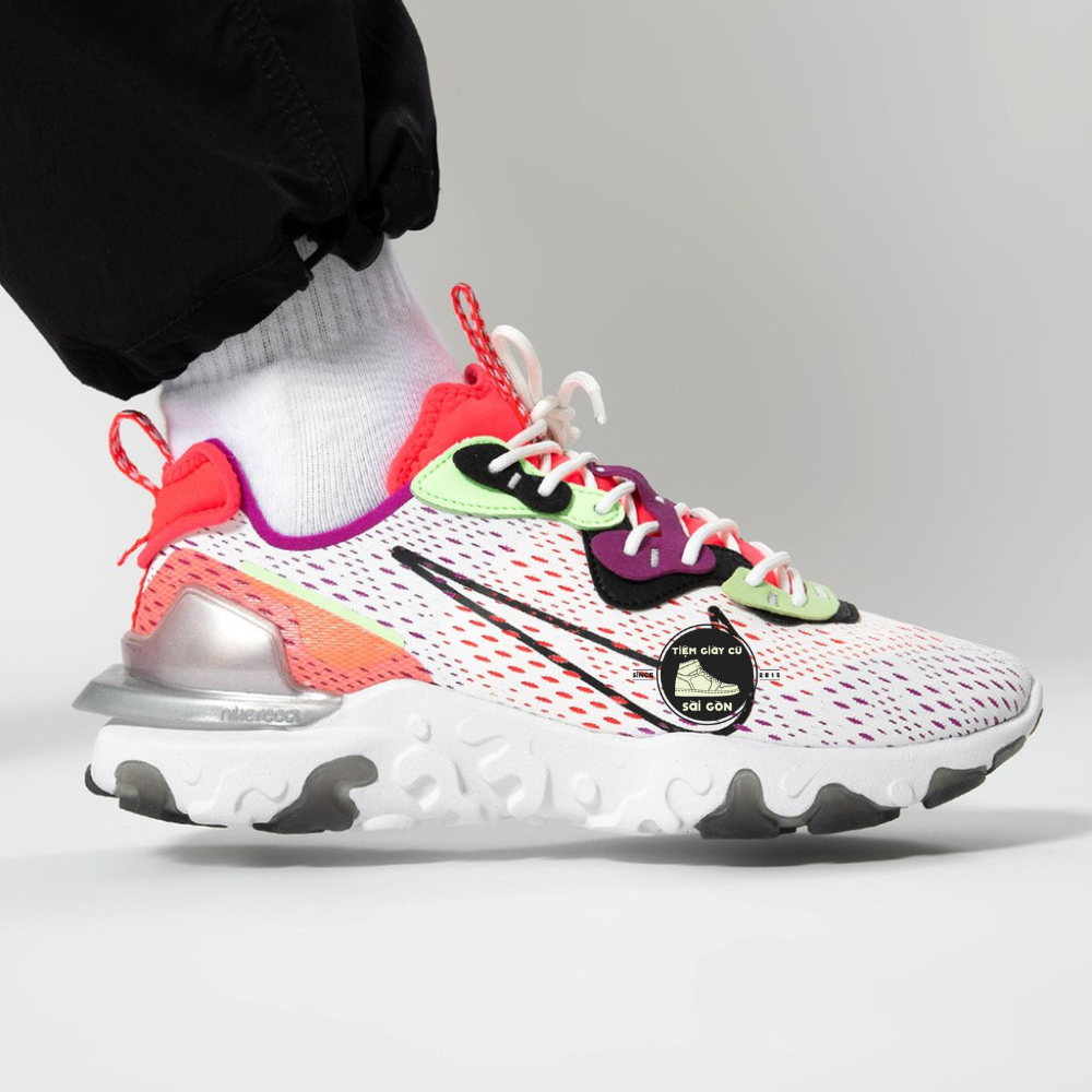[HCM]Giày Sneaker Thể Thao Chạy Bộ REACT VISION D/MS/X MULTICOLOR (Authentic 100%)