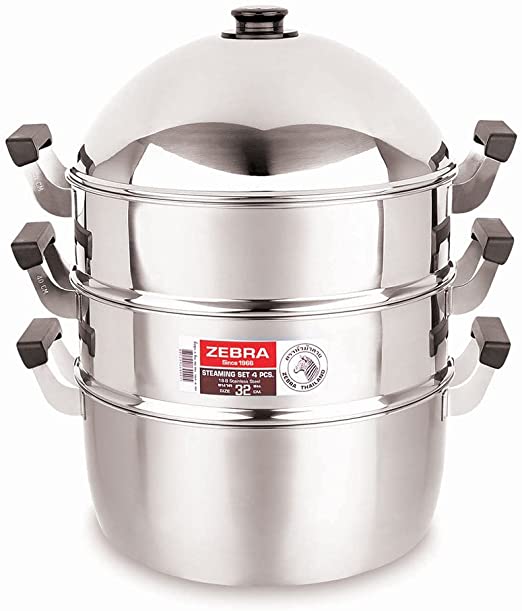 Bộ xửng hấp 3 tầng zebra 28cm - sản xuất tại thái lan - 164428