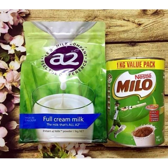 Combo Sữa Milo và A2 Nguyễn Kem Úc