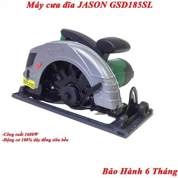 Máy cưa đĩa jason gsd185 công suất 1680w tặng kèm lưỡi 185mm bảo hành 6 tháng