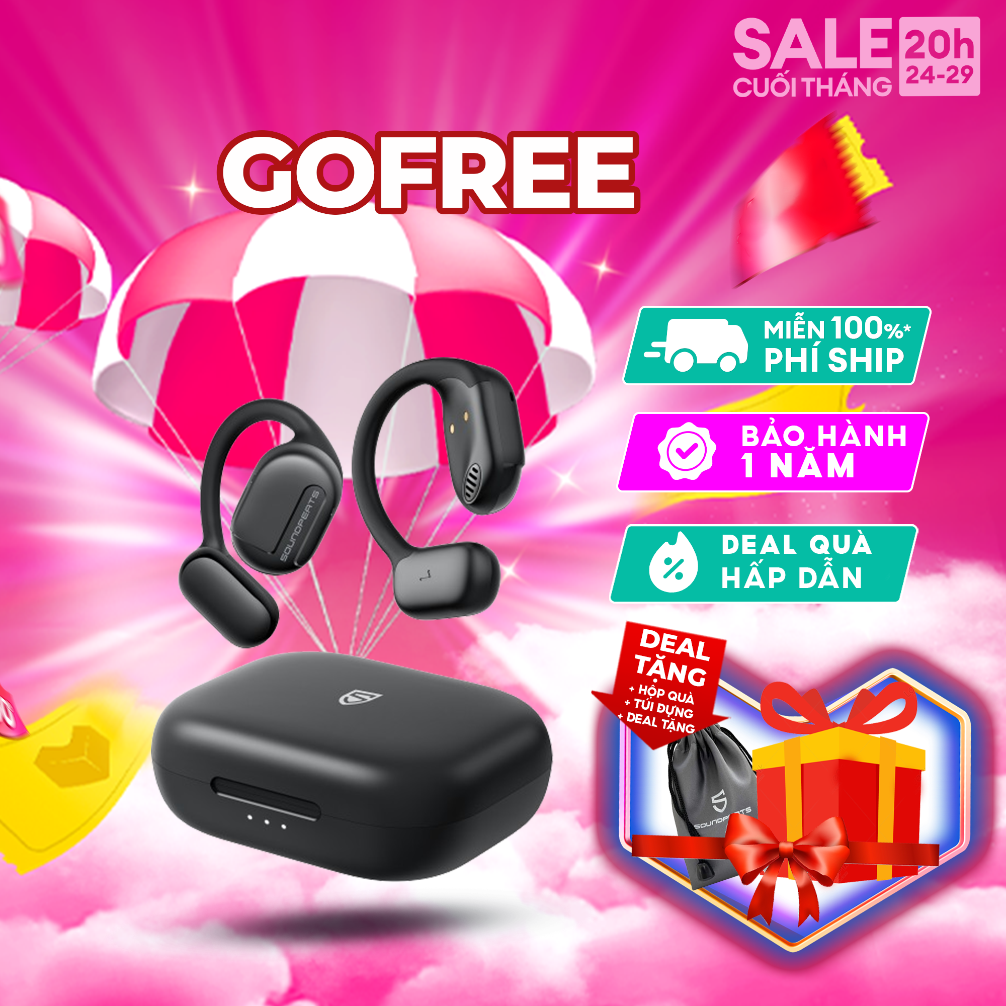 Tai nghe Bluetooth thể thao SoundPEATS GoFree