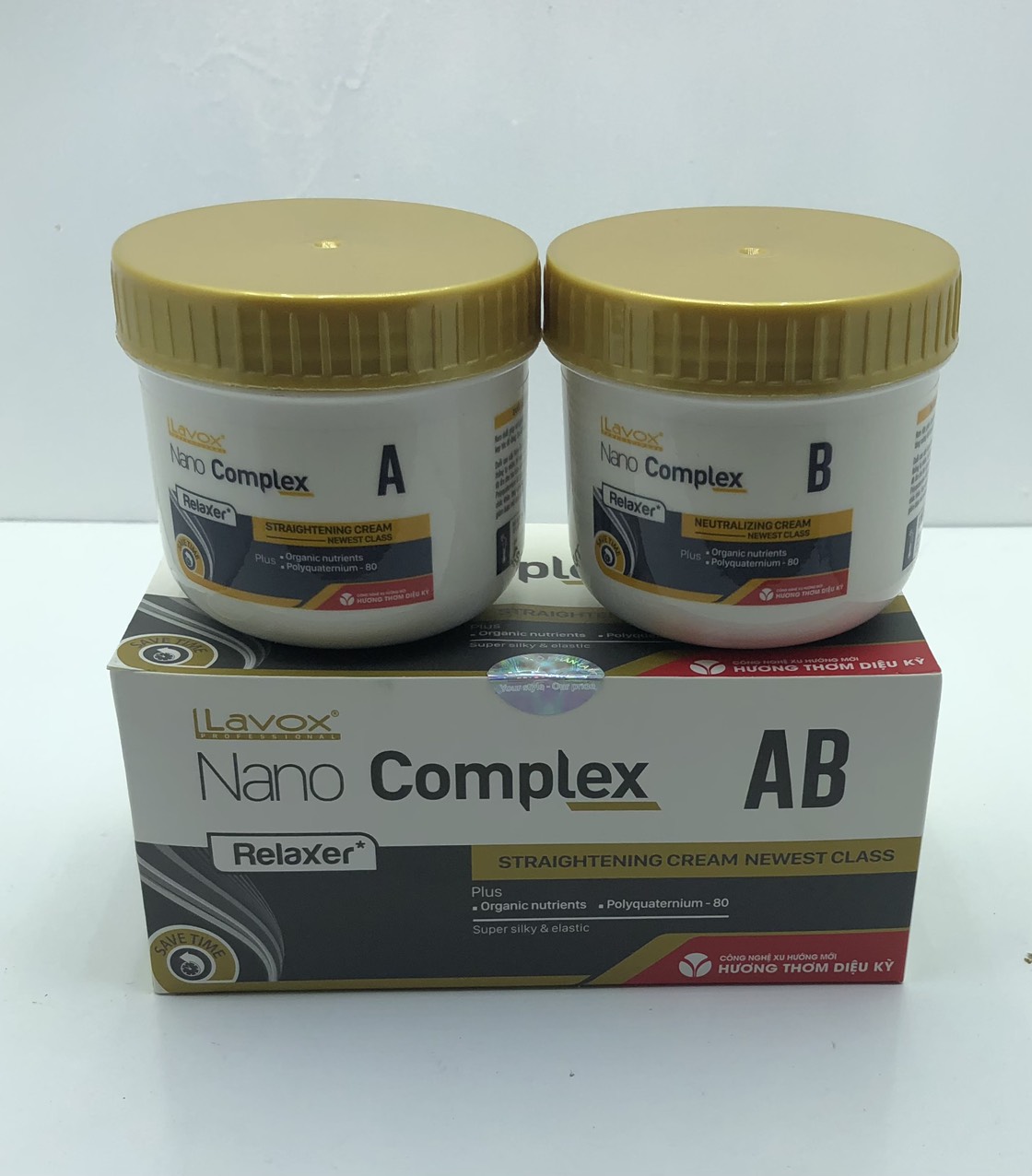 Thuốc Duỗi Tóc Tại Nhà Phục Hồi Tóc Lavox 150ml*2 (Tặng Kèm Bao Tay Và Lược Chải Thuốc)