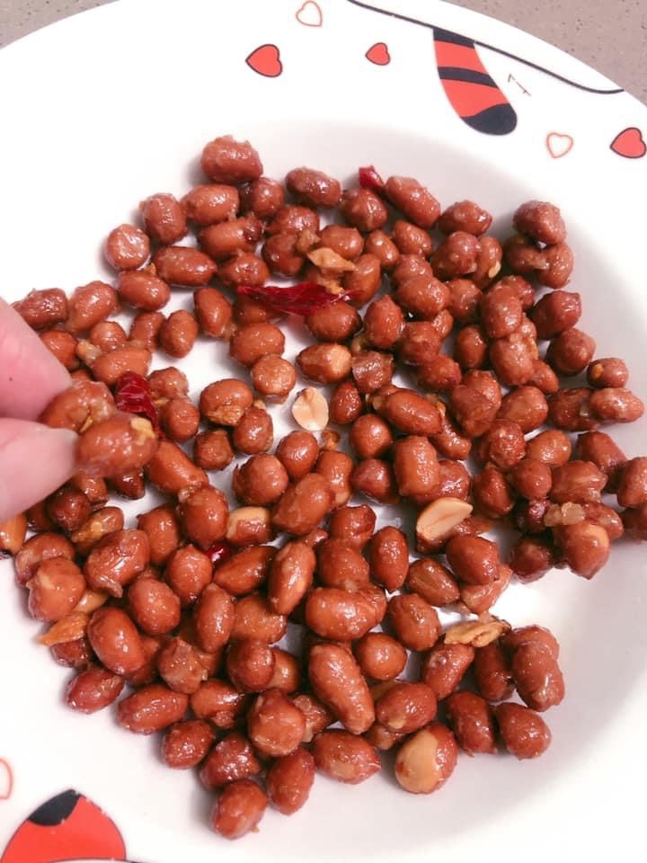 Đậu phông rang tỏi ớt hủ 500gr - đậu tây ninh nhà làm .