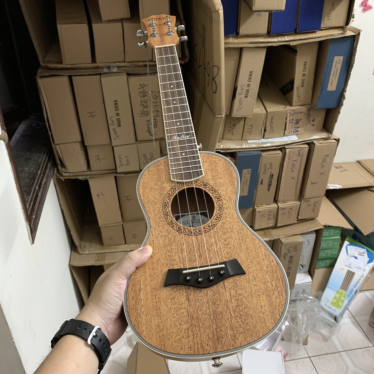 Đàn ukulele andrew ms16 - gỗ nhạt