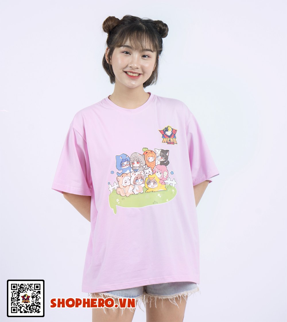 Áo Hero Team V3 hồng hàng chính hãng