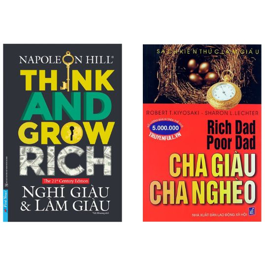 Combo sách nghĩ giàu & làm giàu , cha giàu cha nghèo