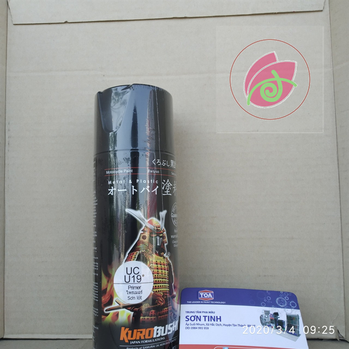 UCU19   Sơn xịt lót chống rỉ sơn xe máy Samurai UCU19 thành phần  PRIMER  Lớp sơn lót chống rỉ
