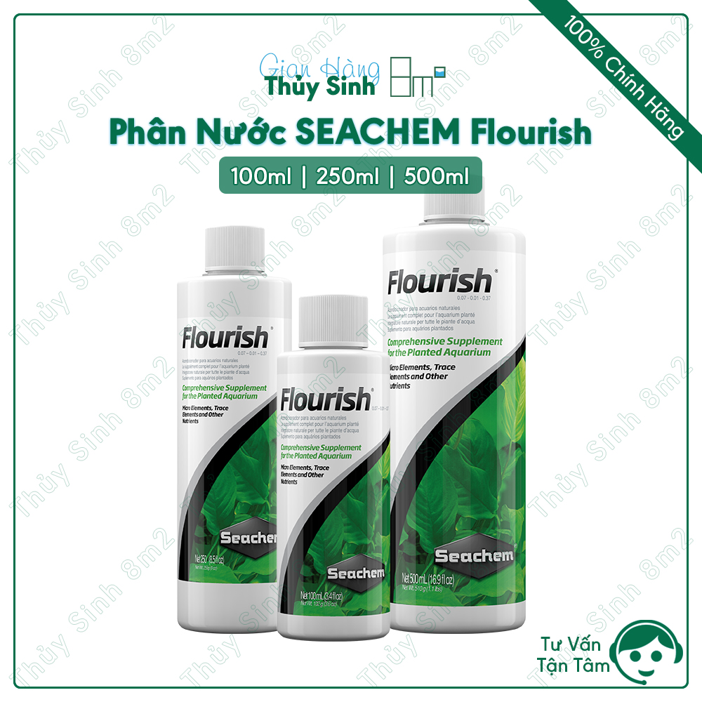 Phân nước seachem flourish - cung cấp đầy đủ vi lượng cho cây thủy sinh - 8m2