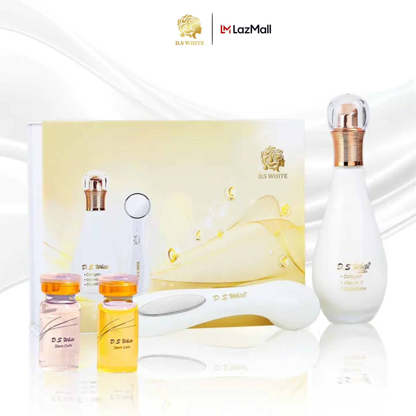 [HCM]Cấy Trắng Da Mặt D.S White Dưỡng Trắng Trẻ Hóa, Mờ Nám Tàn Nhang, Se Khít Lỗ Chân Lông Hàng Chuẩn Spa 150ml