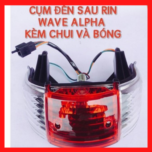 (FREESHIP) Cụm đèn hậu Wave Thái 110, A Anpha nhỏ ZX (củ sau)