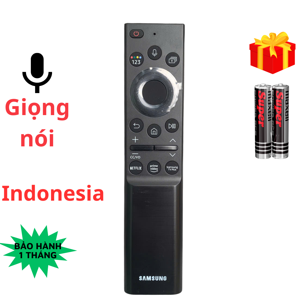  Remote điều khiển tivi Samsung Mã 32 Hàng Indonesia giọng nói điều khiển TV Samsung 4K internet - Tặng kèm pin - Tạp Hóa Lee 