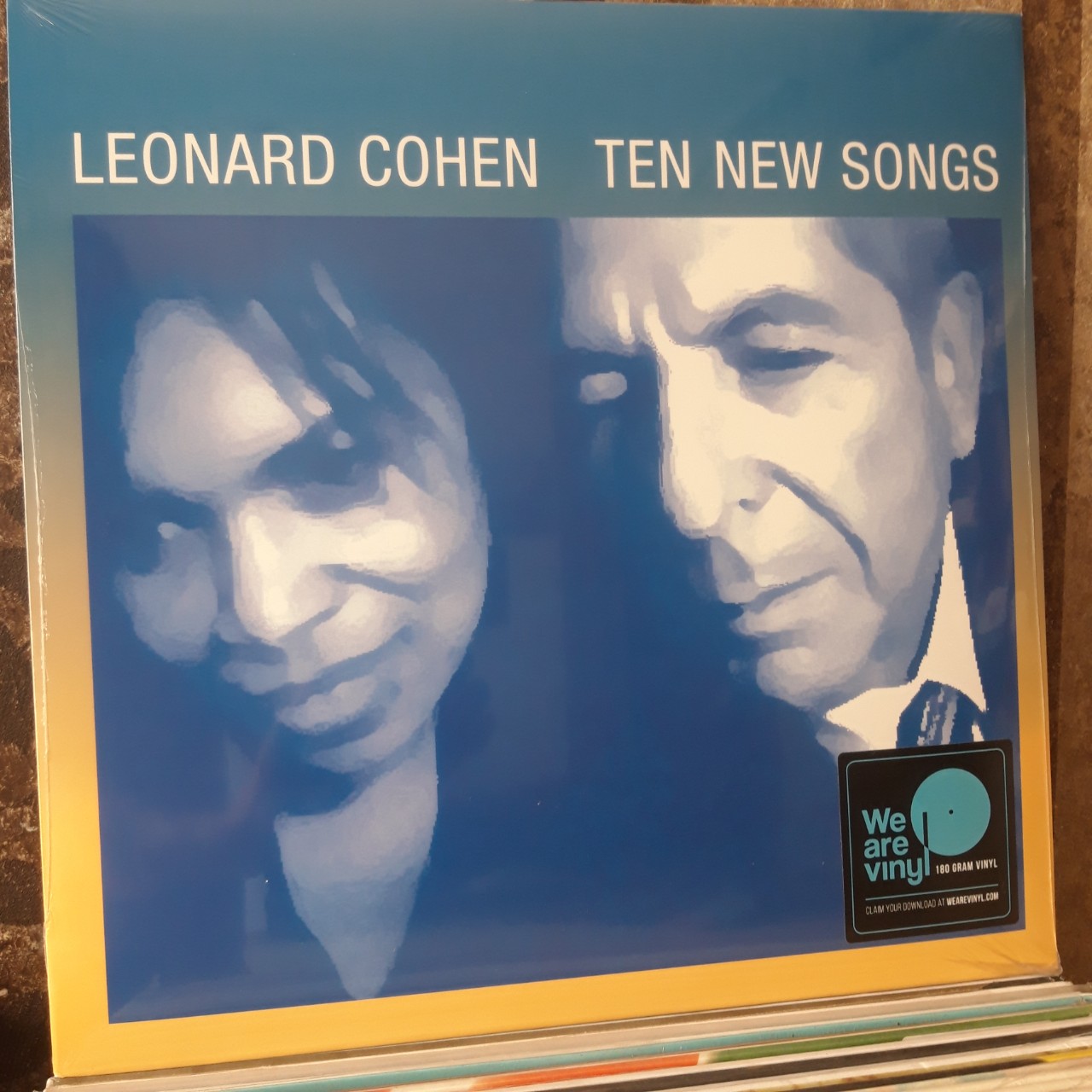 Đĩa than - lp record - leonard cohen - ten new songs - new record