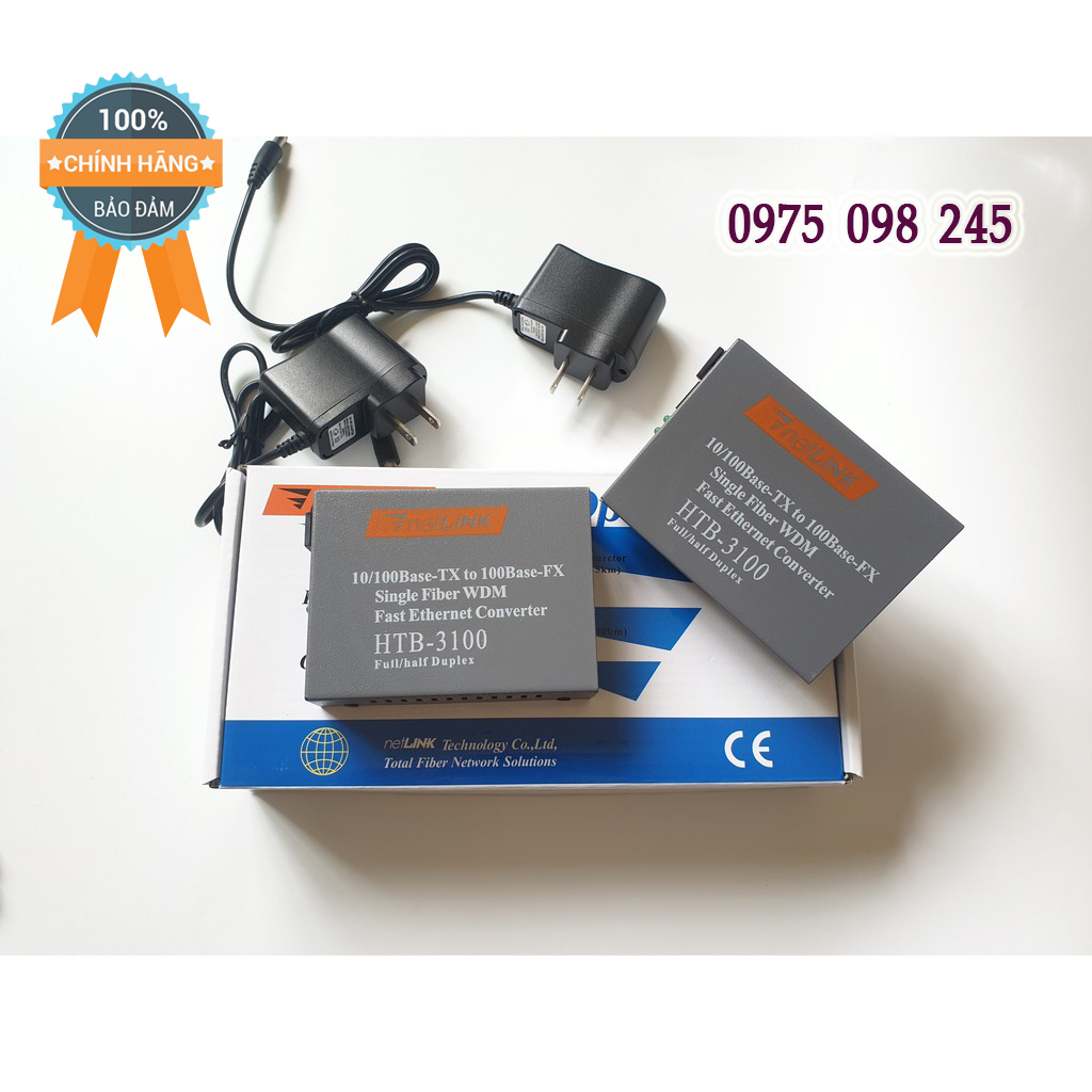 Bộ chuyển đổi quang điện converter quang Netlink 3100 AB