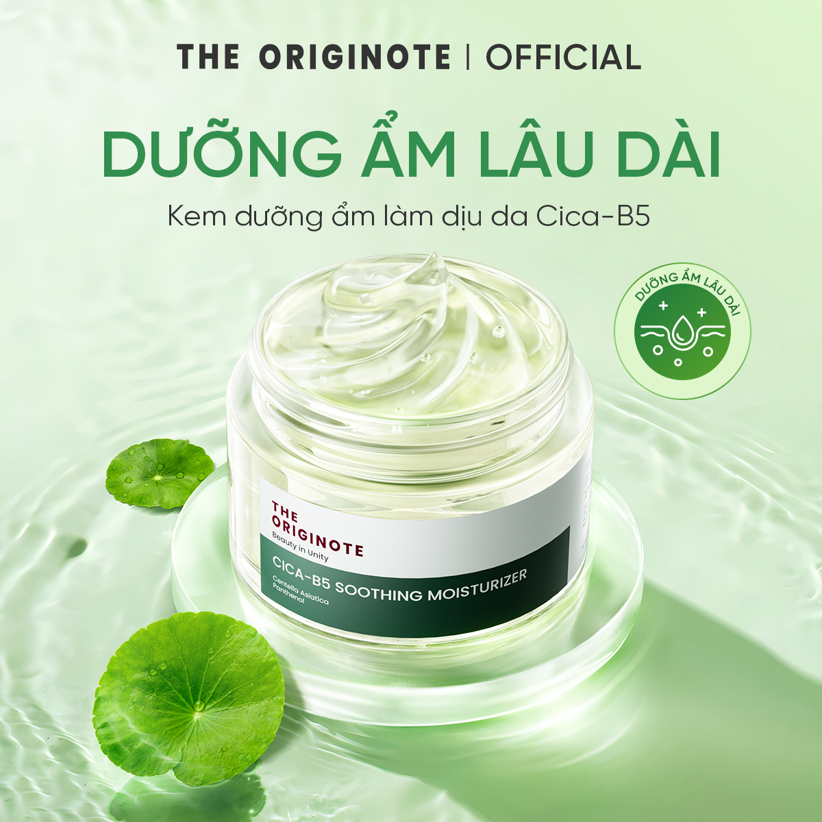  Kem dưỡng làm dịu da Cica-B5 The Originote phục hồi da dưỡng ẩm da mặt cải thiện hàng rào bảo vệ da Moisturizer 