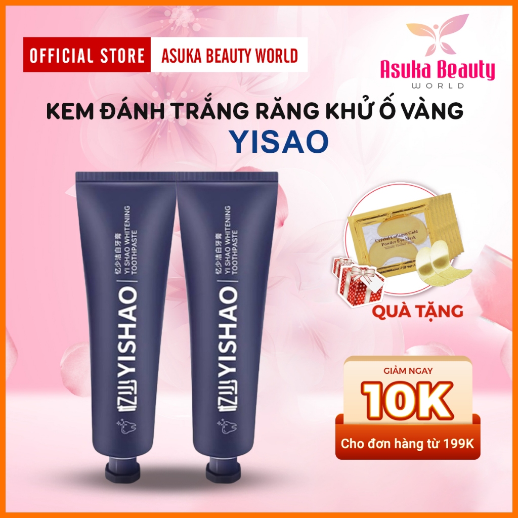 Kem Đánh Răng Trắng Sáng YISAO – Kem YISHAO Sạch Mảng Bám, Ố Vàng, Khử Mùi Hôi, Hơi Thở Thơm Mát, Nụ Cười Tự Tin