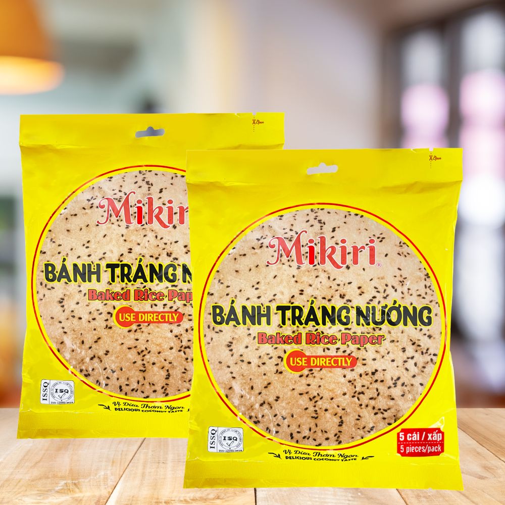Bánh tráng nướng đặc sản Tây Ninh Mikiri ( 1 xâu 12 xấp, 1 xấp 5 cái)